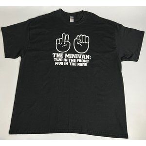 The Minivan Funny Shocker Gang Bang Rude Xxx Humor Black Basic Men's T-Shirt 2XL